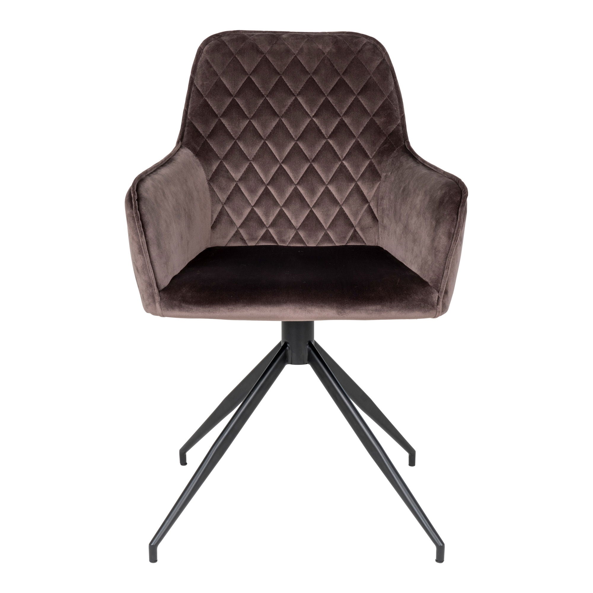Harbo Eetkamerstoel Mushroom Velvet Draaibaar Set van 2